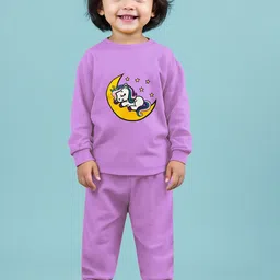 YK X Trampoline Unisex Kids Printed Night suit-picture-13