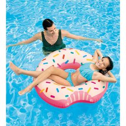 Intex Rainbow Donut Inflatable Pool Swim Tube Intex Pool Intex Swimming Pool And Beach Tubes  Multicolor image 2