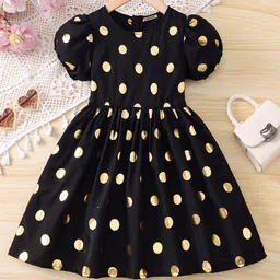 INCLUD Kids-Girls Polka Dot Print Fit & Flare Midi Dress-image-11