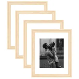 Art Street White & Brown 2 to 4 Pieces Wood Wall Photo Frames-1