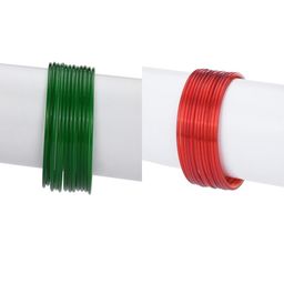 SOMIL Green Alloy Bangles-image-19