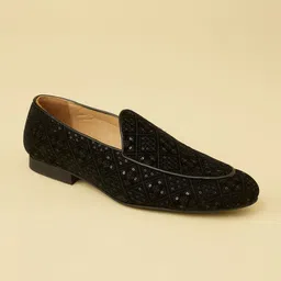 Manyavar Men Sequinned Loafer Style Ethnic Mojaris-image-17