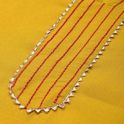 Anouk Women Yoke Design Gotta Patti Kurta With Trousers & With Dupatta image 5