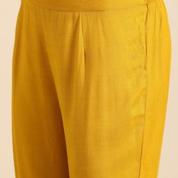 Anouk Women Yoke Design Gotta Patti Kurta With Trousers & With Dupatta image 2