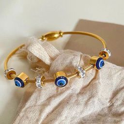 Fashion Frill Rose Gold-Plated Bangle-Style Bracelet-image-24