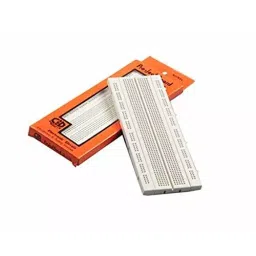 KP 840 Points Solderless Breadboard for Circuit Testing Nickel Plated White, syma47 image 2
