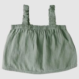 GAP Girls Pure Cotton Square Neck Gathered Cami Crop Top-picture-19