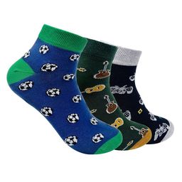Mint & Oak Men Pack Of 3 Printed Ankle-Length Socks-56