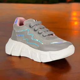Lil Lollipop Girls Woven Design Sneakers-image-87