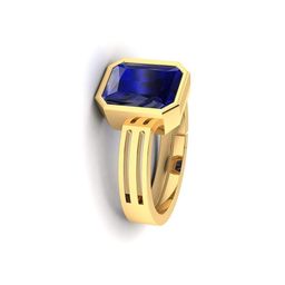 Sidharth Gems Unisex Blue Brass Finger Ring-96
