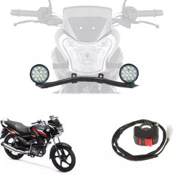 Cartronics 42W Complete Lighting System 14 LED Round Fog Lamp Light for Tvs Star City Plus-16