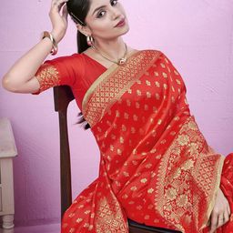 KALINI Woven Design Zari Paithani Saree-image-13