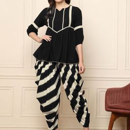 DEEBACO Top With Harem Pant Co-Ords-picture-36
