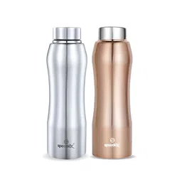 Speedex Silver-Toned & Copper-Toned 2 Pieces Stainless Steel Water Bottle - 1000 ml Each-image-45