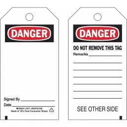 BRADY Metal Rectangular 76.2 mm (3 Inch) Cable Tie Tags, 5T154 (Pack of 25)-10