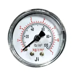 Japsin Instrumentation Commercial Pressure Gauge 0-7 Kg/cm² Range 38 mm (1½ inch) Dial Size, JIPL-CPG-40MM-1-42