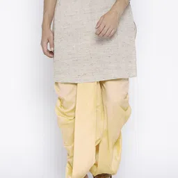 Chitwan Mohan Cream-Coloured Solid Dhoti Pants-image-6