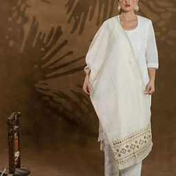 Phulkari Forever Ethnic Motifs Embroidered Dupatta with Phulkari-picture-22