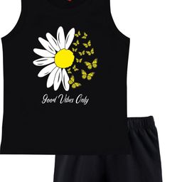TRIANGLETEES Unisex Kids Printed T-shirt with Shorts-image-65