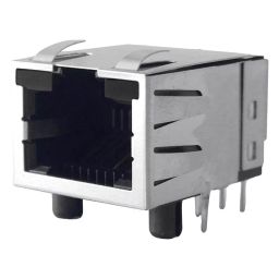 AMPHENOL COMMUNICATIONS SOLUTIONS CONNECTOR, RJ45, JACK, 8P8C, THT, RJE37-188-14A0-image-100