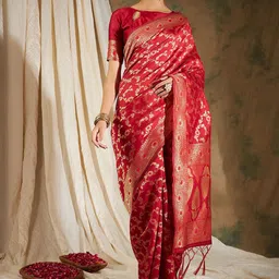 Suha Woven Design Art Silk Banarasi Saree-image-58