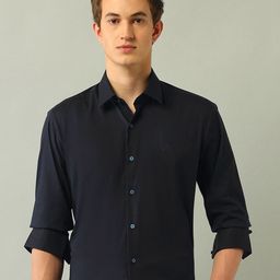Arrow New York Men Slim Fit Spread Collar Checked Cotton Formal Shirt-image-94