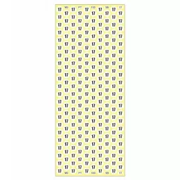 Sticker Bazaar M3 Number 17 Printed Labels 12 mm Dia 5100 Labels (Pack of 5) image 2