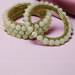 PRIYA KANGAN Pearls Glass Bangle-image-4