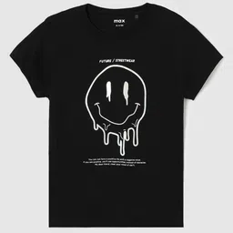 max Girls Typography Printed T-shirt-92