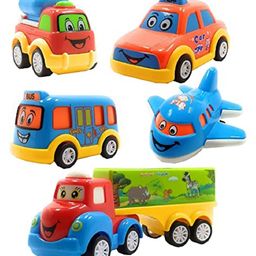 AKN TOYS Pull Back Vehicles Car Toy Set of 5 - Multicolour-16