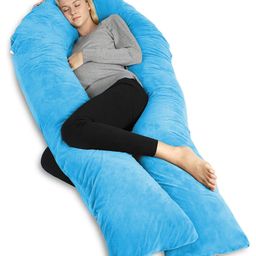 Pumpum U Shape Hollow Fiber Maternity Pillow ,Sky Blue-image-57