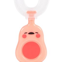 Chinmay Kids U-Shaped Toothbrush Food Grade Material And Attractive Cartoon Ultra Soft Toothbrush (Pink)-28