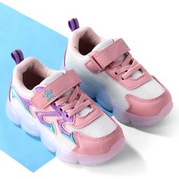 Cute Walk by Babyhug Sneaker With Velcro Closure Solid - Pink-image-96