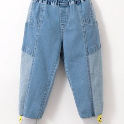Mark & Mia Cotton Lycra Denim Full Length Jeans With Embroidery Detailing - Blue-picture-19