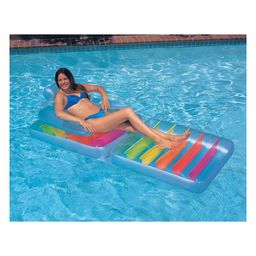 Intex Inflatable Folding Mattress-Lounge Chair For Swimming Intex Pool Float For Swimming  Multicolor image 2