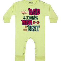 Arvesa Daddy & I Agree Mom Is Best Printed Bodysuit-image-8