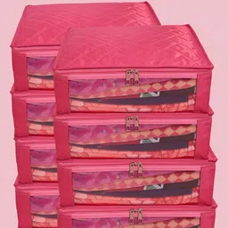 Fessist Pink Set of 6 Regular Drawer Organiser Organisers-18