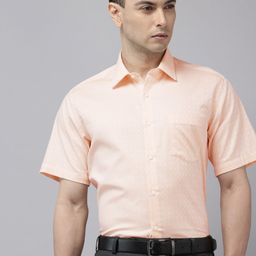 Van Heusen Custom Fit Self Checked Pure Cotton Formal Shirt-picture-26