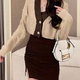 StyleCast Women Cable Knit Crop Cardigan-image-40