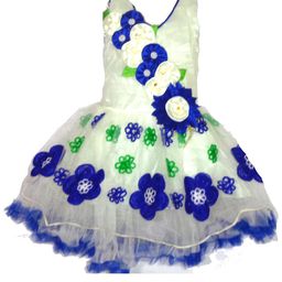 kids fashion hub Floral Print Georgette Fit & Flare Maxi Dress-image-98