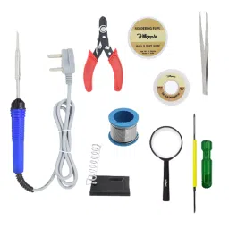 Hillgrove HGCM104 25W Electronic 9 in 1 Mobile Soldering Iron Equipment Tool Kit-0