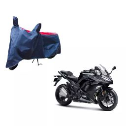 Auto Pearl Waterproof Two Wheeler Cover For Kawasaki Ninja 1000 (Red & Blue)-image-73