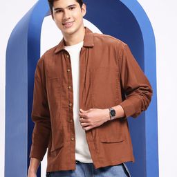 Aeropostale Spread Collar Casual Shirt-image-70