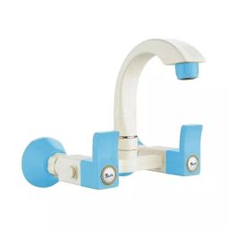 TRIJAL Spark Plus Sink Mixer with Flange White, Blue 15 mm Thread & 20 mm Spindle, SRP-113 (Pack of 12)-image-11