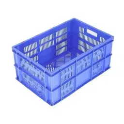 SINGHAL 10 Kg Capacity Blue Portable Foldable Crate/Collapsible Basket for Storage-8