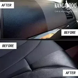 Kangaroo 200 ml Each Car And Dashboard Polish with Two Foam Pads image 4