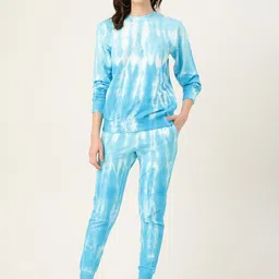 Maaesa Women Tie & Dye Sweatshirt With Joggers-image-64