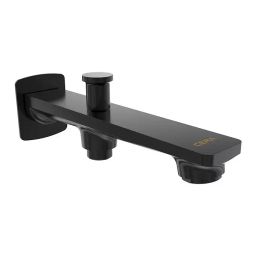 CERA Sylvina Bath Tub Spout Quarter Turn Wall Mount PVD Finish Black Matte with Wall Flange & Button Arrangement, F1021662BM-image-66