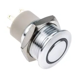 RS PRO Illuminated Push Button Switch Latching 16 mm SPST Blue White LED 36 V DC, 1759633-picture-22