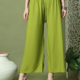 TAG 7 Women Flared Ethnic Palazzos-25